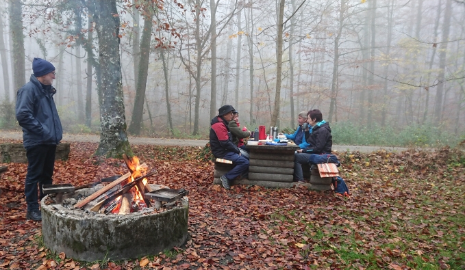 herbstliches Grillen an der Nagelshütte